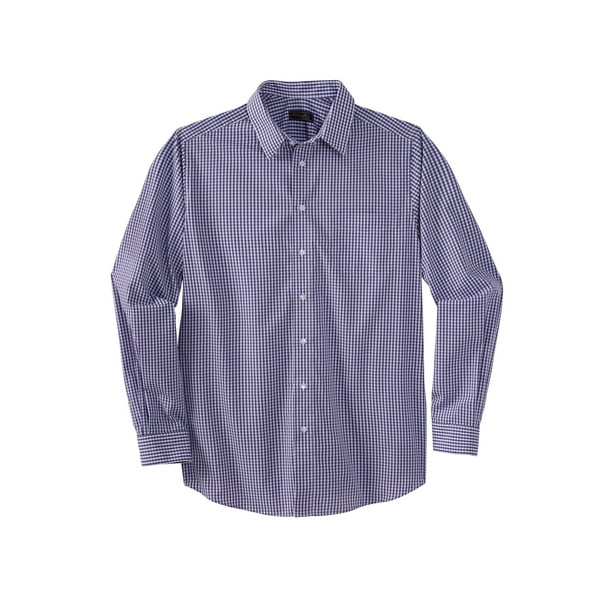 KS Signature by Kingsize Mens Big /& Tall No Hassle Long-Sleeve Dress Shirt